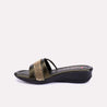 wren green fancy slippers for women