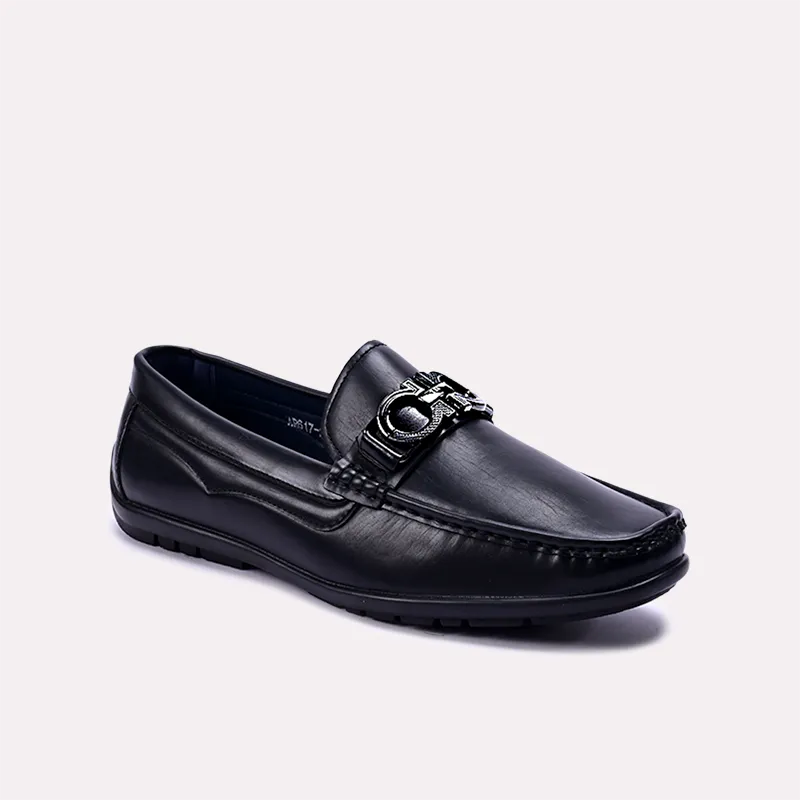 xander black dress loafers