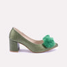 xanthia womens green fancy court shoes