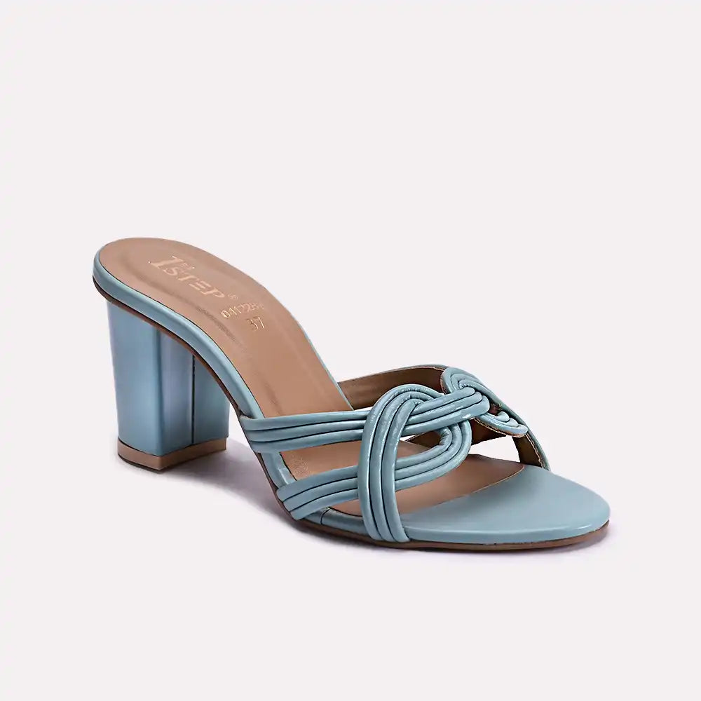 zoey light blue casual slippers