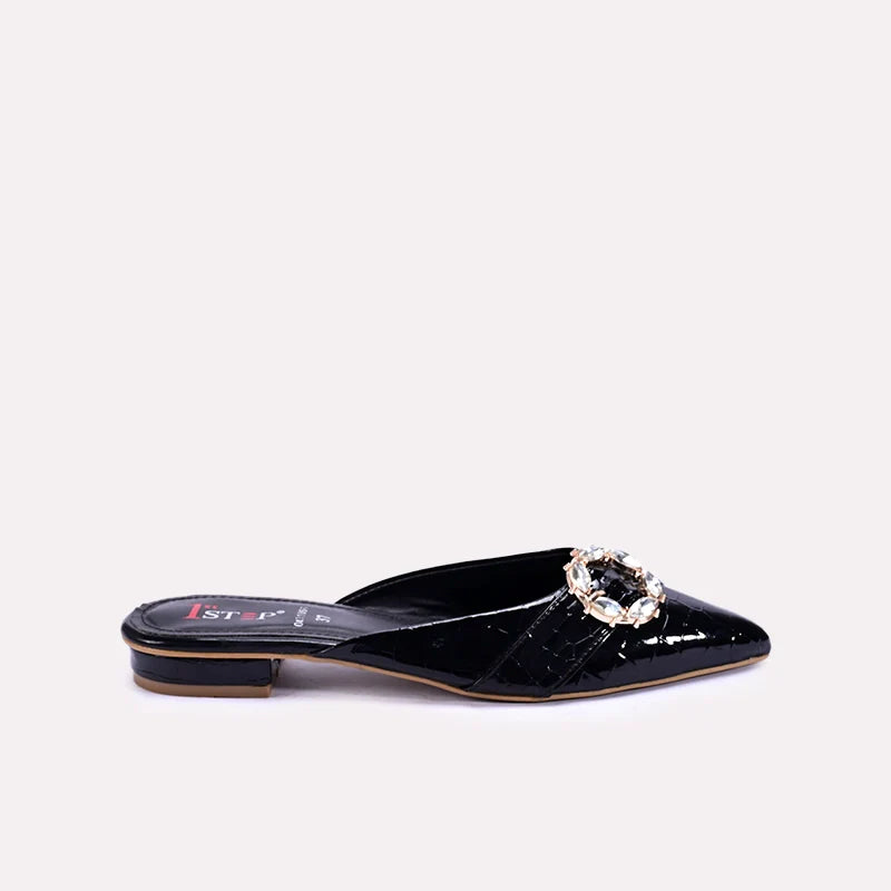 zuleika womens black fancy mules